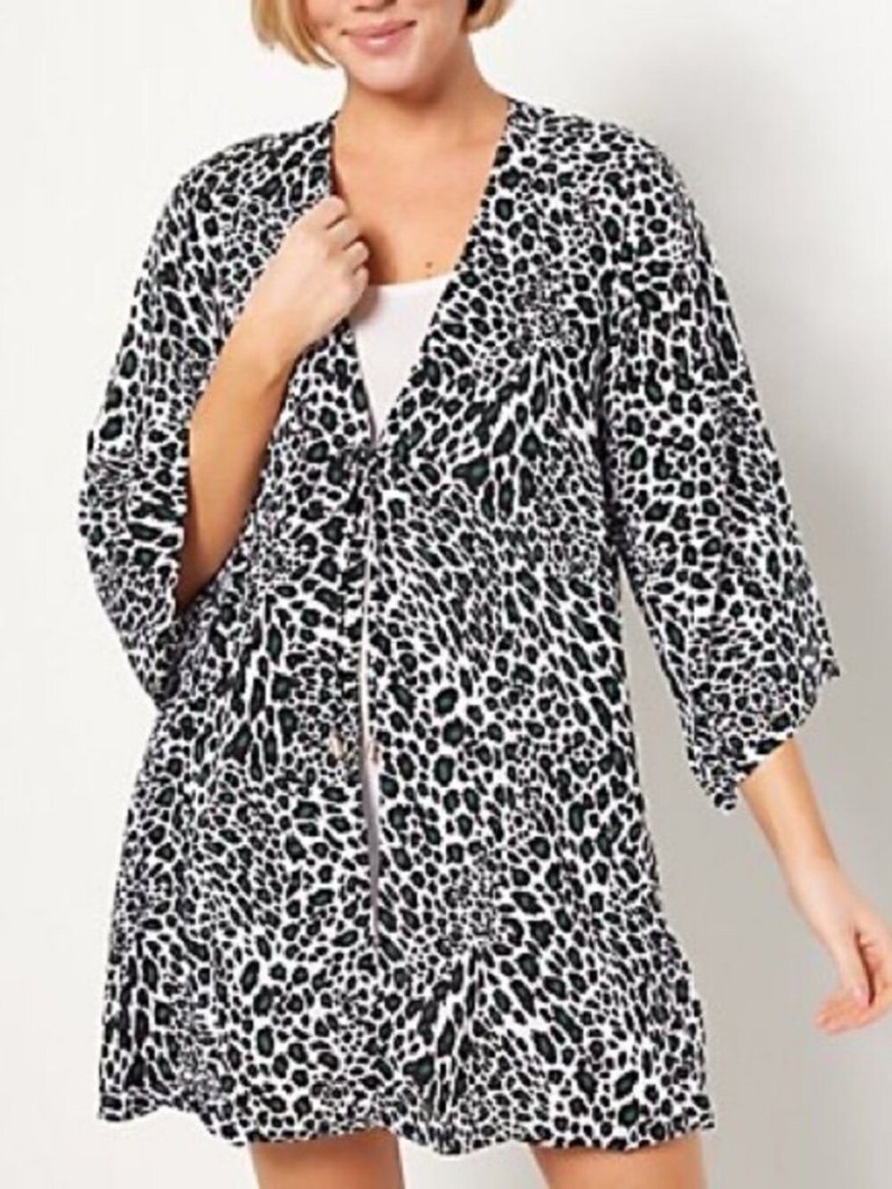 Jantzen Woven Printed Cover-Up Topper